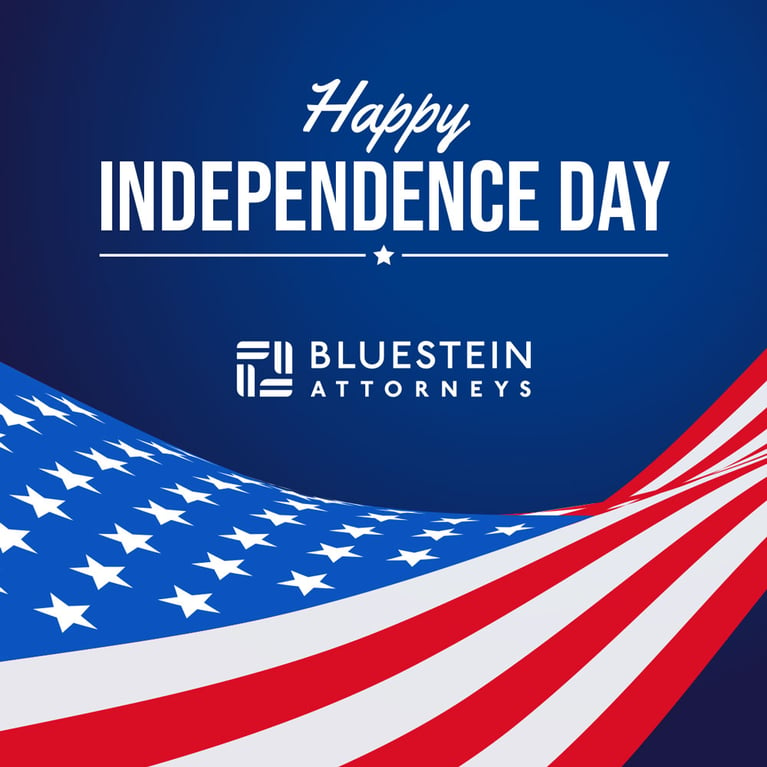 Happy Fourth of July from Bluestein Attorneys in Columbia, SC
